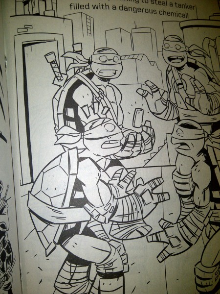 New Teenage Mutant Ninja Turtles Coloring Book in Stores