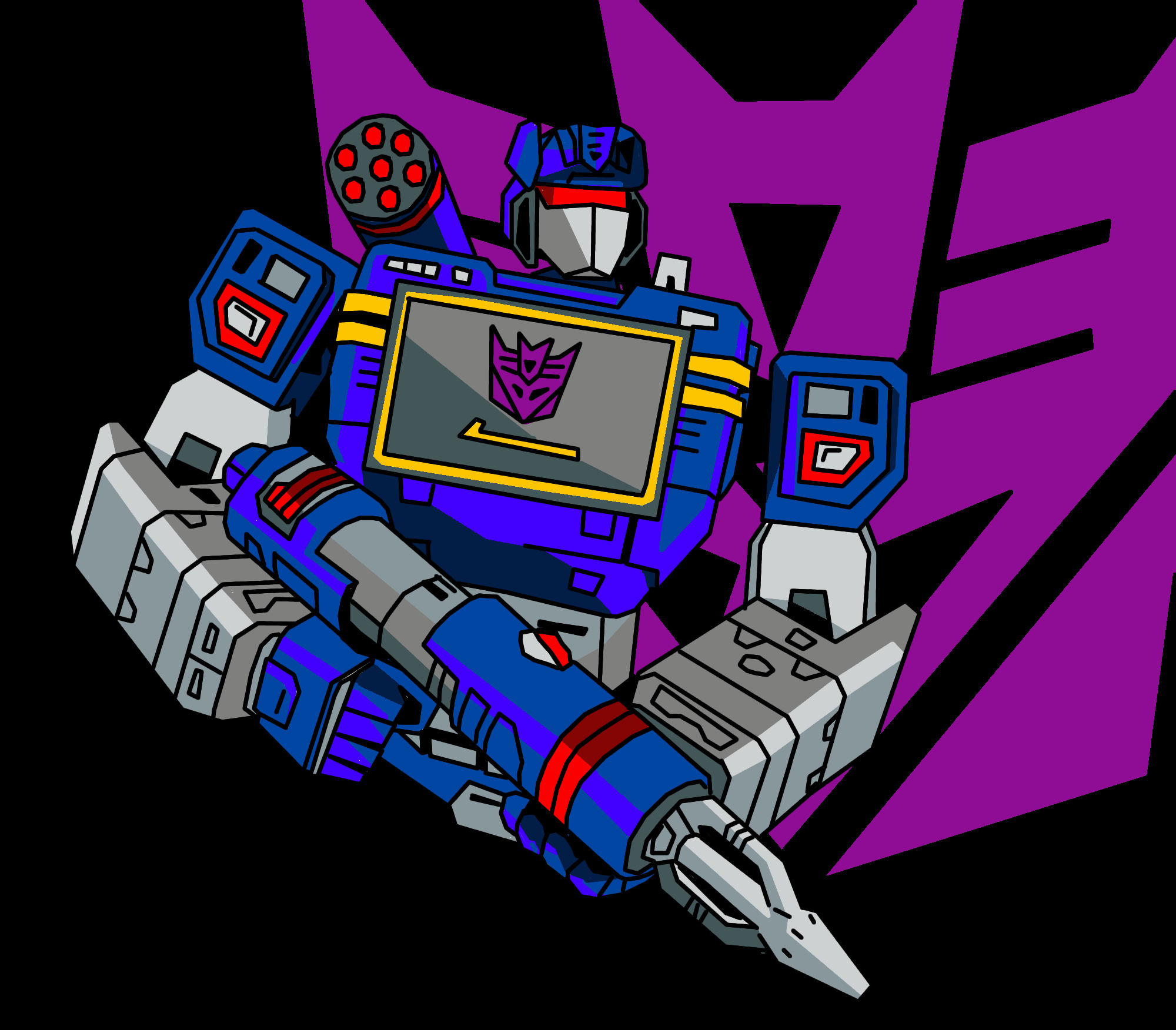 soundwave transformers transparent background cuset player