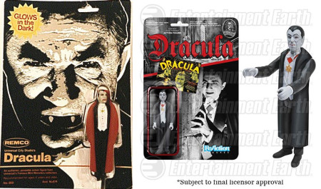 Remco Dracula on the left, Funko Dracula on the right. The two toys are not identical, but it's clear that owning both would lead to some exciting fights between the toys.