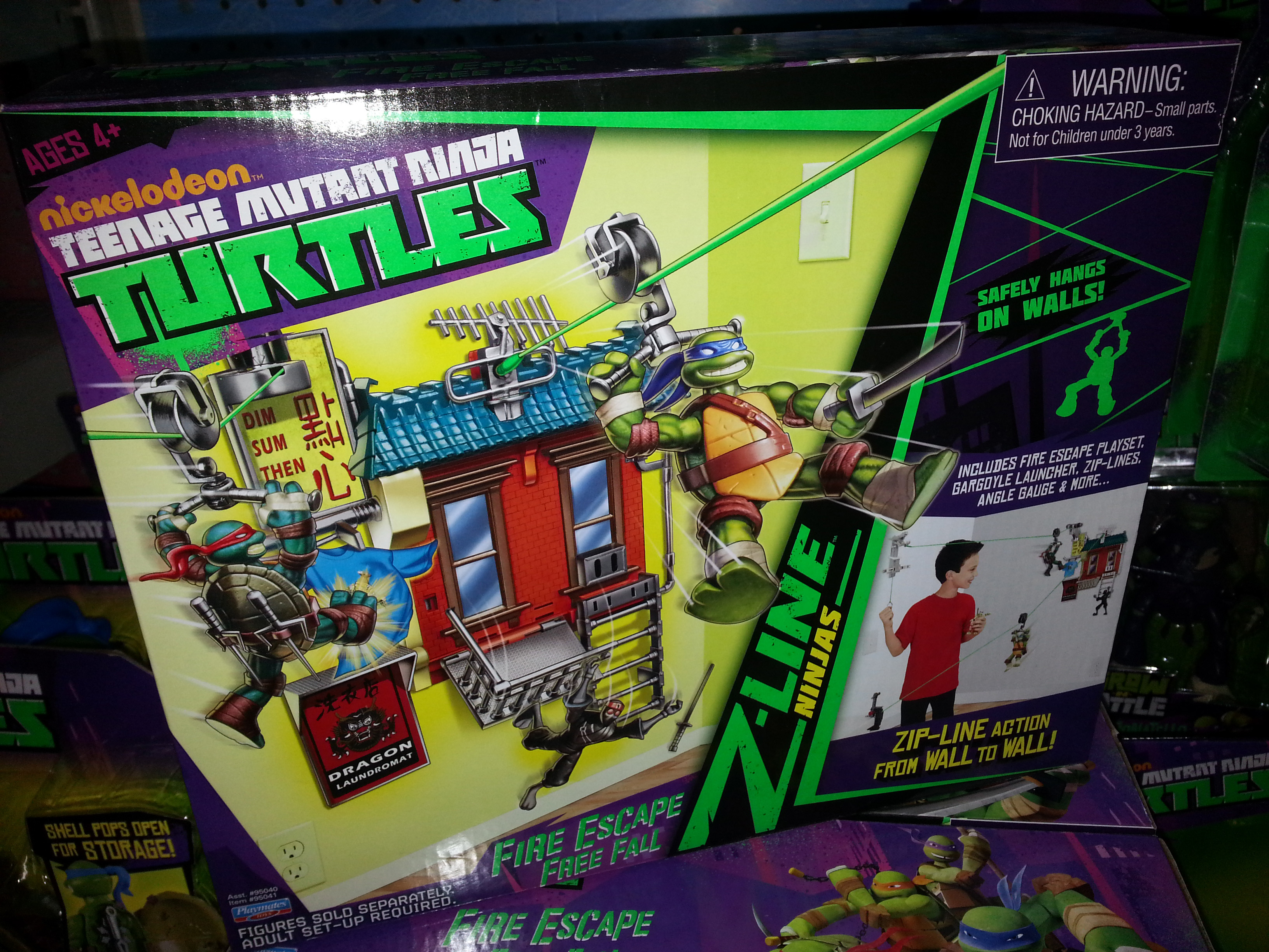 tmnt zipline toy