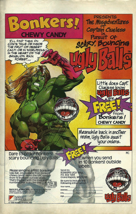 Bonkers Ugly Balls, right out of 1987! Click image to enlarge.