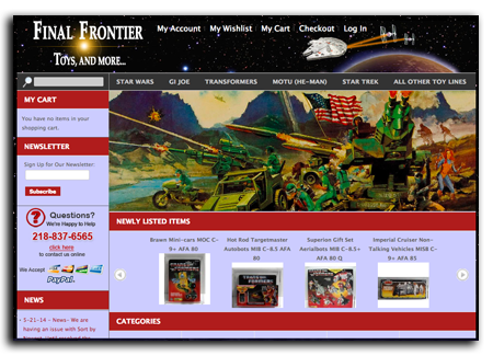 Visit Final Frontier Toys!