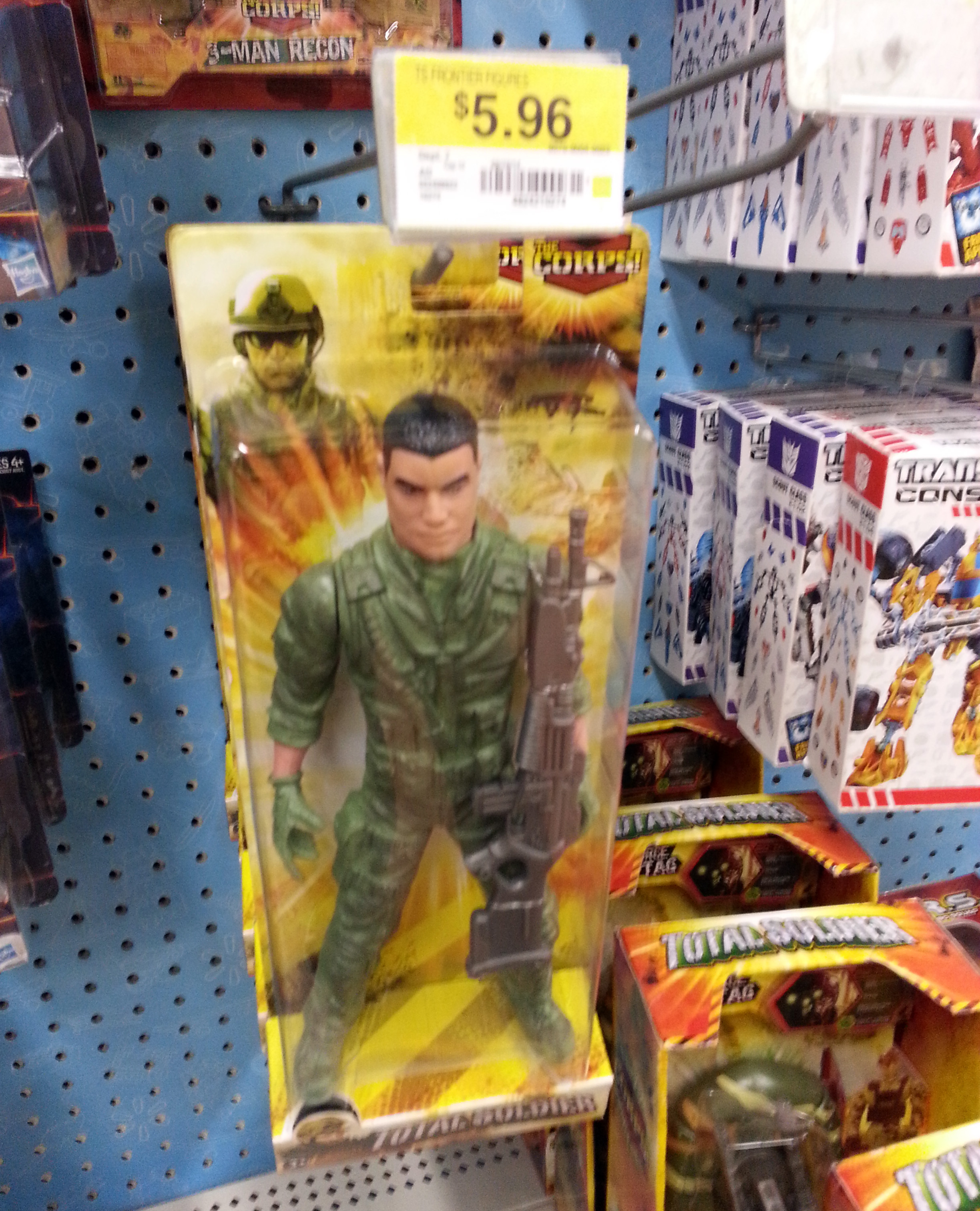 search the area for action figures