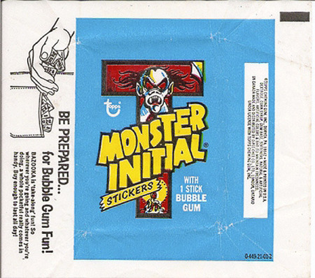 Lot Of 35 1974 Topps Monster Initial Stickers