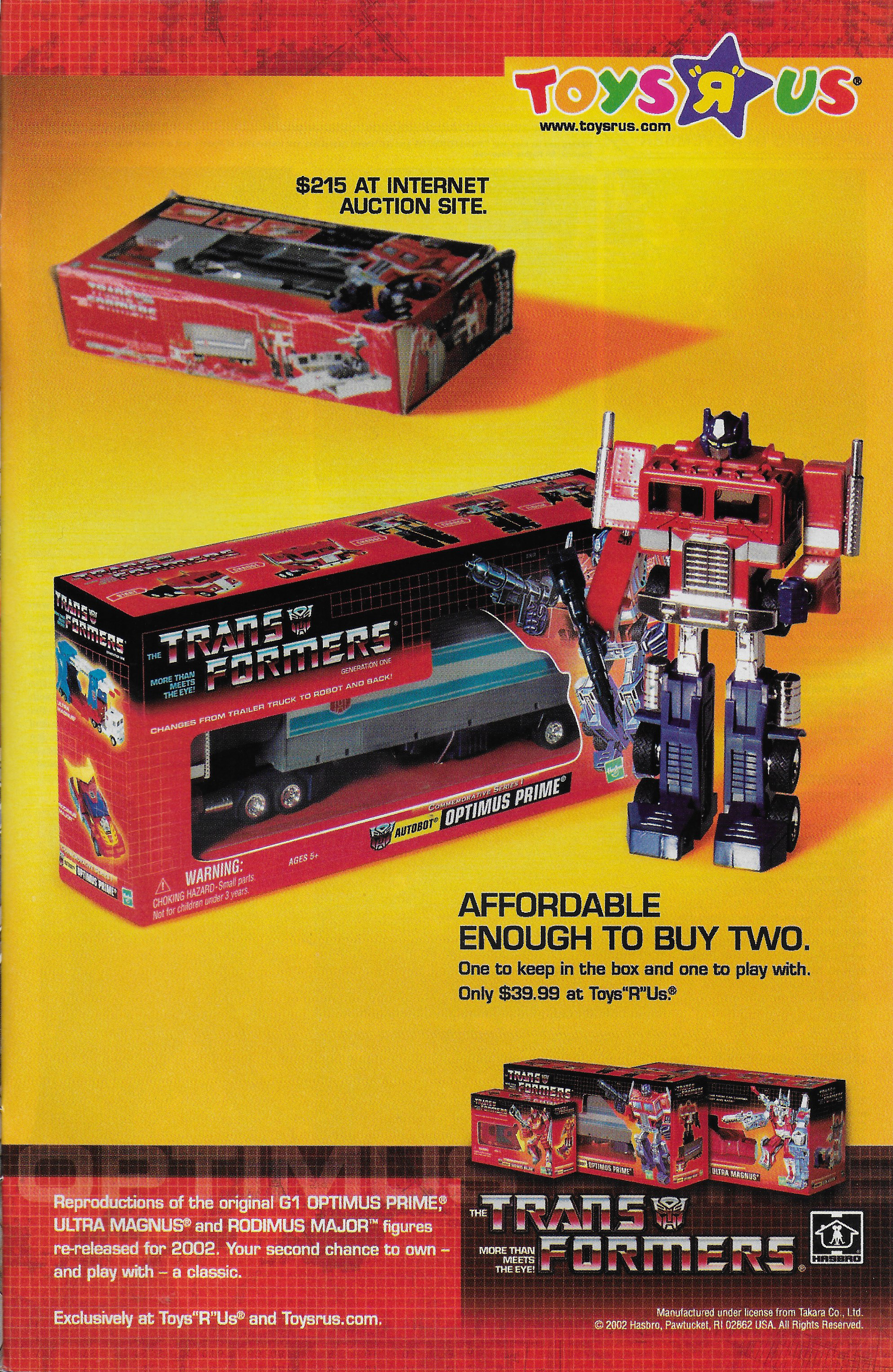 ToysRUs 2002 Transformers Advertisement 