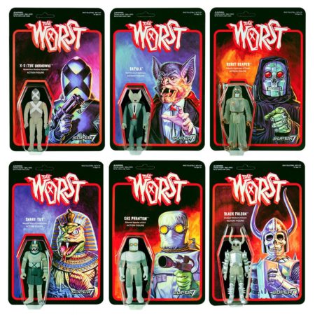 The Worst ReAction Figures Wave 3C - X-2 (Monster Glow) SDCC 22 – Super7