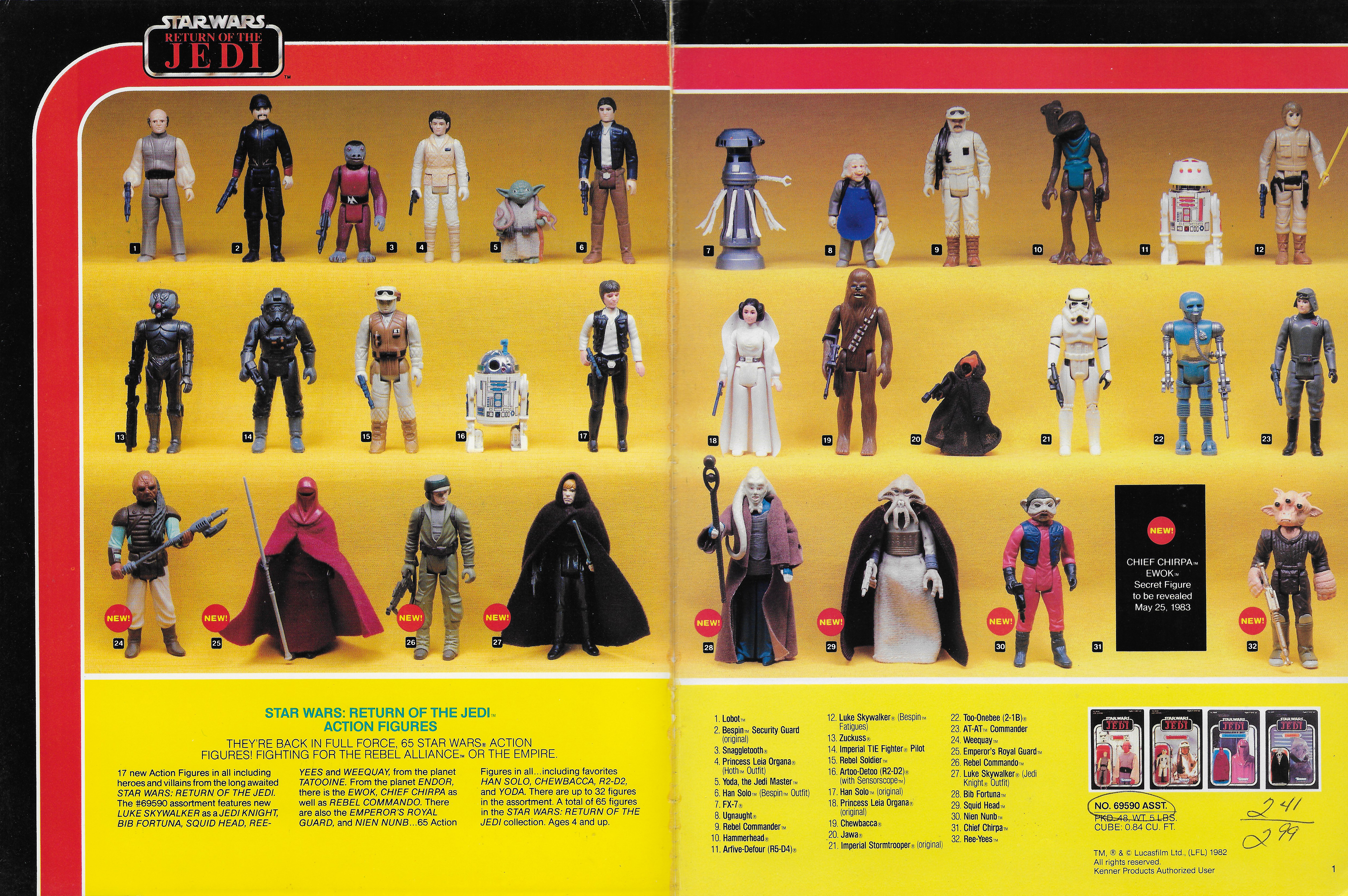 Kenner star shop wars catalog